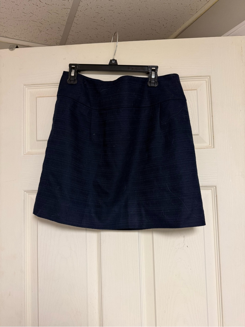 J. Crew Navy Textured Skirt